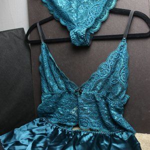 Three Piece Lingerie Set Panties Shorts Bralette